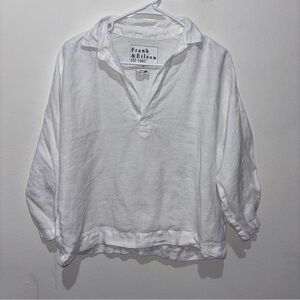 Frank and Eileen Gabi Linen Top Size Small